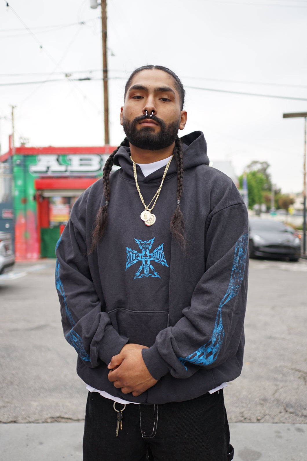 Blue Chopper Hoodie